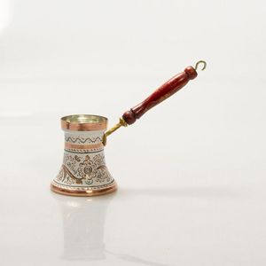 Cafetière turque artisanale en cuivre Cezve avec longue poignée pour la préparation à domicile, style Moyen-Orient, cafetière en métal durable - Product Image 5