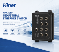 Switch Ethernet Industrial Gigabit M12 de 8 Puertos EN50155 IP67 con PoE Opcional, Gestión SNMP y QoS para Entornos Ferroviarios Hostiles