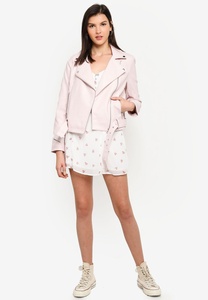 Chaqueta de Cuero Genuino para Mujer, Diseño Biker, Corte Ajustado, Acolchada, Moda Sostenible y Atemporal - Product Image 3