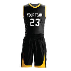 Ensemble d'uniformes de basketball personnalisés en gros, réversibles, respirants, grande taille, séchage rapide, confortables, maillots sans manches et shorts imprimés - Product Image 3