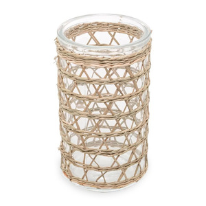 Porte-gobelets en paille naturelle personnalisés à prix compétitif, tissés en jonc de mer, pour verres - Product Image 1