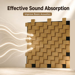 Pannello Acustico Quadrato <span class=keywords><strong>a</strong></span> Mosaico, Pannello Fonoassorbente per Decorazione di Uffici Moderni, Case e Studi - Product Image 4