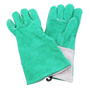 Gants de soudage en cuir de vachette épais, protection industrielle des mains, résistance à l'abrasion et à la chaleur, gants de soudage robustes - Product Image 2