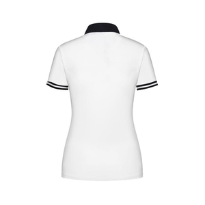 เสื้อโปโลกอล์ฟผู้หญิง คอวี ผ้าตาข่ายระบายอากาศ โลโก้สั่งทำได้ แขนสั้น ทรงพอดีตัว ขนาดมาตรฐาน - Product Image 5