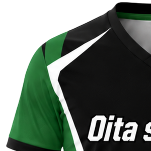 Customized Black Green White Sublimated Volleyball Jersey Short Sleeve Athletic Team Sports <b>Shirt</b> Training Tournament Apparel - Product Image 3