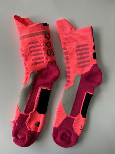 Men's 100% Cotton Custom Design Logo Athletic <b>Compression</b> Crew <b>Socks</b> Digital Printing Knitted Quick Dry for Spring Sports - Product Image 3