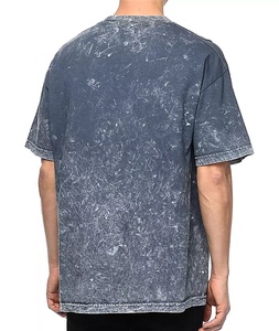 Venta al por mayor de lavado ácido 100% camisetas de algodón de los hombres de hombro caído Jersey de gran tamaño de secado rápido ropa de fitness de talla grande trotar deportes - Product Image 3