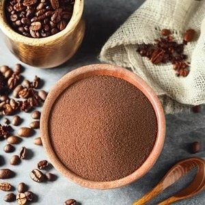 กาแฟสำเร็จรูปชนิดผงแบบสเปรย์ดราย 25 กก. บรรจุกล่อง สำหรับเครื่องทำเครื่องดื่ม รสขมต่ำ อายุการเก็บรักษายาวนาน รับผลิตแบบ OEM และฉลากสินค้าส่วนตัว - Product Image 1