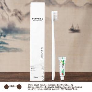 <span class=keywords><strong>Kit</strong></span> d'articles de toilette jetables de luxe pour hôtel 5 étoiles, emballage en boîte avec logo, pantoufles écologiques, ensemble d'accessoires pour chambre d'hôtel - Product Image 6