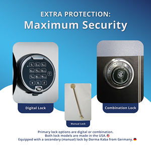 Caja Fuerte Corporativa Conqueror Safe 1, Caja de Seguridad Ignífuga para Uso Ejecutivo y en Salas Financieras - Product Image 3