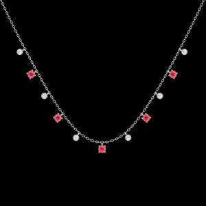 แหวนหมั้นเพชรทรงรูด้า 3 กะรัต ทองคำขาว 18K เพชรเพาะเลี้ยงในห้องปฏิบัติการ สำหรับผู้หญิง เครื่องประดับเจ้าสาวสุดหรู ของขวัญวันครบรอบ - Product Image 1