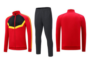 Conjunto Deportivo de Invierno Unisex de Alta Calidad con Cremallera Completa, 2 Piezas, Transpirable, para Fútbol, Estilo Jogger, con Bloques de Color, Peso Medio, 100% - Product Image 4