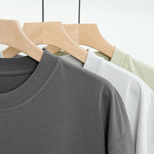 Ventes en gros de haute qualité, fabricants de logos personnalisés, t-shirts à manches courtes, col rond, coupe ajustée, tendance, streetwear, 100% coton - Product Image 6