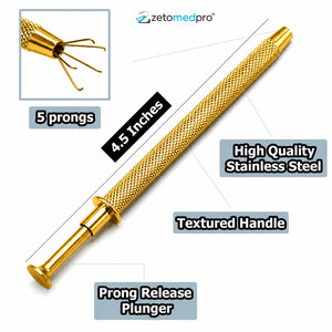 Bead Holder <b>Tool</b> Stainless Steel 4 Prongs Piercing Ball Grabber for Tiny Parts and Jewelry Accessories - Product Image 2