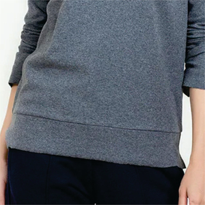 T-shirt décontracté d'été à col roulé pour femme, manches longues, 100 % coton biologique, respirant, écologique, séchage rapide, 160g - Product Image 6