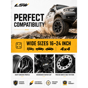 ล้อแม็กซ์โครเมียม LS8045 ขอบลึก ขัดเงา ลายสล็อต 5x114.3 5x120 สำหรับรถยนต์นั่งส่วนบุคคล พร้อมยาง - Product Image 6