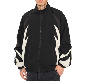 Retro Windbreaker Soccer Wear with Vintage Style Nylon Material Windproof Full Sleeve All Seasons Windbreaker <b>Jacket</b> - Product Image 1