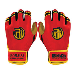 Premium Quality Customizable Baseball Batting <b>Gloves</b> with Premium Leather Anti-Slip Lightweight Durable Closure <b>Type</b> Hook Loop - Product Image 5