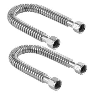 Kit per Scaldabagno da 18 Pollici con Connettore Flessibile di Ingresso 3/4'' FIP X 3/4'' FIP per Installazione di Scaldabagni e Tubi Idraulici - Product Image 1