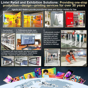 Lingtong Tool Free Impresión personalizada de doble cara Seg Led Telón de fondo Tela de tensión sin marco Caja de luz Led Cabina de feria comercial - Product Image 4