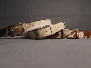 Ceinture en cuir véritable pour homme, 38 mm, en poils de vache tachetés, avec emballage personnalisé, nouvelle mode, vente chaude 2026 - Product Image 2