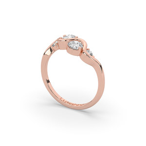 Anillo de Plata de Ley 925 con Diamante Cultivado en Laboratorio de 1 Quilate, Corte Pera Brillante, Estilo Único y Ligero, Apilable, Certificado, para Aniversario - Product Image 1