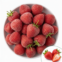 Fabriekslevering, populaire verkoop, premium HP Valia biologische niet-GMO gevriesdroogde hele aardbeien fruit snack bulk vacuüm verpakt 100% puur