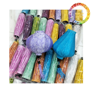 Faroles Decorativos Colgantes de Bambú Refinado en Forma Redonda, en Varios Colores y Tamaños, para Graduaciones, Acción de Gracias y Ocasiones Festivas - Product Image 1