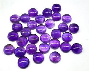 Magnifique cabochon de forme ovale lisse en améthyste violette naturelle coupant des pierres précieuses en vrac de taille libre pour la fabrication de bijoux du fournisseur - Product Image 3