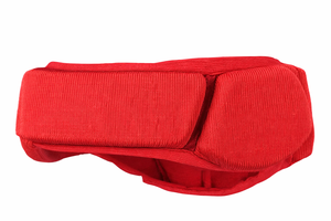 Red Knitted Football Sweatband Heavyweight Neoprene Solid Color Universal Fit Sports - Product Image 5