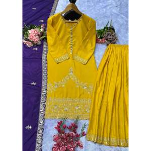 ชุด dupatta ด้านบนและดีไซเนอร์สำหรับงานปาร์ตี้ที่สวยงามของผู้หญิง - Product Image 1