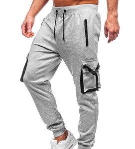 Pantalon cargo ample tricoté pour homme, style décontracté, couleurs unies, haute qualité, collection 2026 - Product Image 3