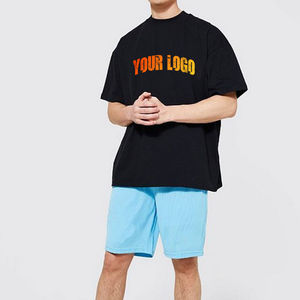 Conjuntos de Verano para Hombre, Tallas Grandes, con Logotipo Personalizado, Corte Regular, 100% Algodón Transpirable, Conjunto de Dos Piezas: Camiseta y Pantalones Cortos - Product Image 5