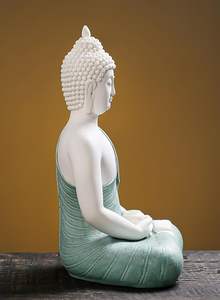 Statue de Bouddha en résine Art Déco, artisanat artistique, décoration d'intérieur pour anniversaire - Product Image 2