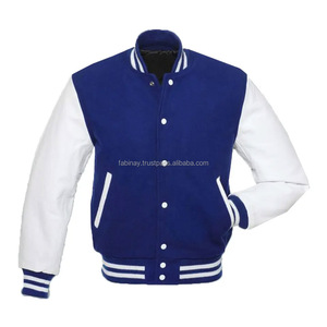 Chaqueta Varsity Personalizada con Logotipo, Cuello Alto, Talla Grande, Impermeable, Resistente al Viento, para Parejas, Estilo Universitario, para Hombre - Product Image 1
