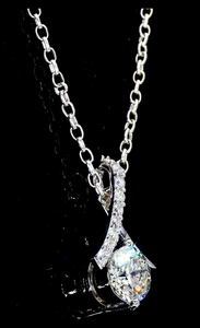 Collar de Lujo con Colgante de Diamante Étnico en Oro Rosa Sólido de 14kt, Corte Brillante, Certificado IGI, para Mujer - Product Image 4