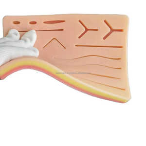 Almohadilla de sutura certificada por la CE con sensación de piel realista Fuente de alimentación manual Etiqueta privada OEM disponible Kit de sutura para estudiantes de medicina - Product Image 4