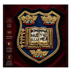 Customized Luxury Embroidered Beaded Nickel-Free Fabric <b>Sew</b>-On Badges with Safety <b>Pin</b> for Garment/Bags/Gloves-Wholesale - Product Image 5