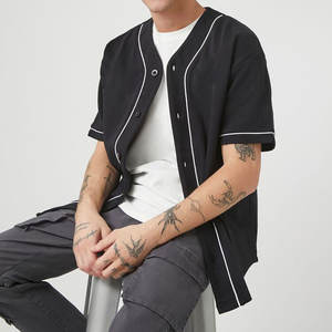 Summer Beach Wear Soft Comfortable Casual Baseball Jersey For Men Mesh Breathable Fabric Loose Fit Sports <b>TShirt</b> - Product Image 6