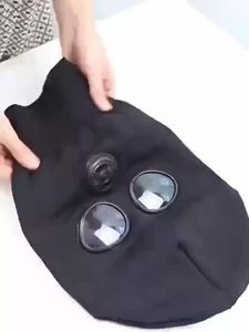 Masque de ski tactique unisexe, balaclava, masque intégral en polaire thermique, coupe-vent, équipement de sport d'extérieur pour temps froid - Product Image 4
