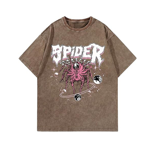 เสื้อยืดโอเวอร์ไซส์ทรงบ็อกซี่ พิมพ์ลาย สตรีทแวร์ คุณภาพสูง ผ้าคอตตอนหนาพิเศษ สำหรับผู้ชาย ไซส์พลัส  แบบสั่งทำได้ - Product Image 1