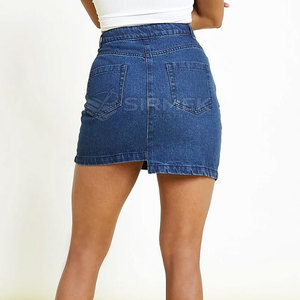 Faldas Vaqueras Personalizadas para Mujer al por Mayor, de Algodón Elástico, para Uso Casual de Verano, Corte Regular, Moda para Uso Diario - Product Image 2
