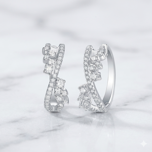 Trendy Custom 10K Solid Gold Moissanite Diamond Huggie Hoop Stacking <b>Stud</b> Everyday Fashion Earrings Jewelry for Women Wholesale - Product Image 1