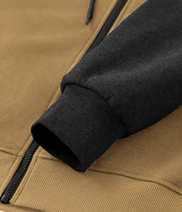 Color-block <b>Blank</b> Fleece <b>Weight</b> No String Fashionable Long Men's Fashion Oversize Cotton Pullover Hoodie Digital Printing - Product Image 5