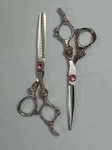 Ciseaux de coiffure professionnels en acier 440c, 5 couleurs, pour la coupe et l'éclaircissement des cheveux, ciseaux de barbier, ciseaux de coiffeur - Product Image 5