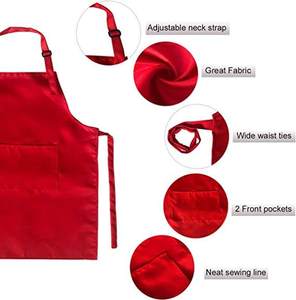 Adjustable Kids Chef <b>Hat</b> and Apron Set, Custom Cotton Waterproof Apron <b>for</b> Cooking, Baking, Painting and Crafts - Product Image 2