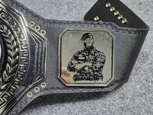 Cinturón de Campeonato Mundial con Placa de Latón, Correas de Cuero Genuino, Equipo de Artes Marciales de Alta Calidad, Resistente al Agua - Product Image 4