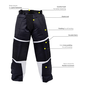 Uniforme de gardien de but de floorball imprimé de qualité supérieure, sangle réglable, genouillères renforcées, respirant, séchage rapide, 100% polyester - Product Image 5