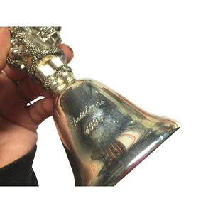 Campana Colgante de Latón Dorado Personalizable con Grabado, Forma de Santa Claus, para Decoración del Hogar o Iglesia, Manualidades Metálicas - Product Image 6