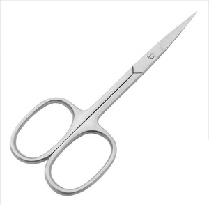 Tijeras Profesionales para Cutículas de Acero Inoxidable con Punta de Flecha, Hojas Curvas Afiladas y Acabado Satinado para el Cuidado Preciso de las Uñas - Product Image 1